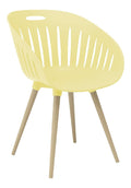 Topstar T2023 OUTDOOR (2er-Set) Buche - Eiche gebeizt / Schale gelb
