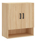 Wandschrank Sonoma-Eiche 60x31x70 cm Holzwerkstoff mit Wandmontage Kuche Eiche fur praktischen Stauraum und dekorative Prasentation