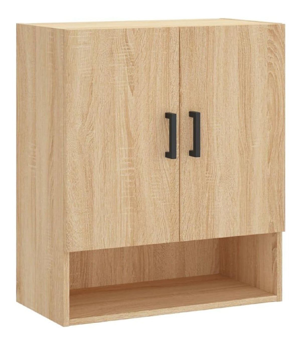 Wandschrank Sonoma-Eiche 60x31x70 cm Holzwerkstoff mit Wandmontage Kuche Eiche fur praktischen Stauraum und dekorative Prasentation