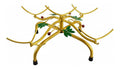 Elegant Etagere mit Blatterdekor Drehbare Etagere, rutschfest, Plattenstander, fur Buffet, Catering, Gold