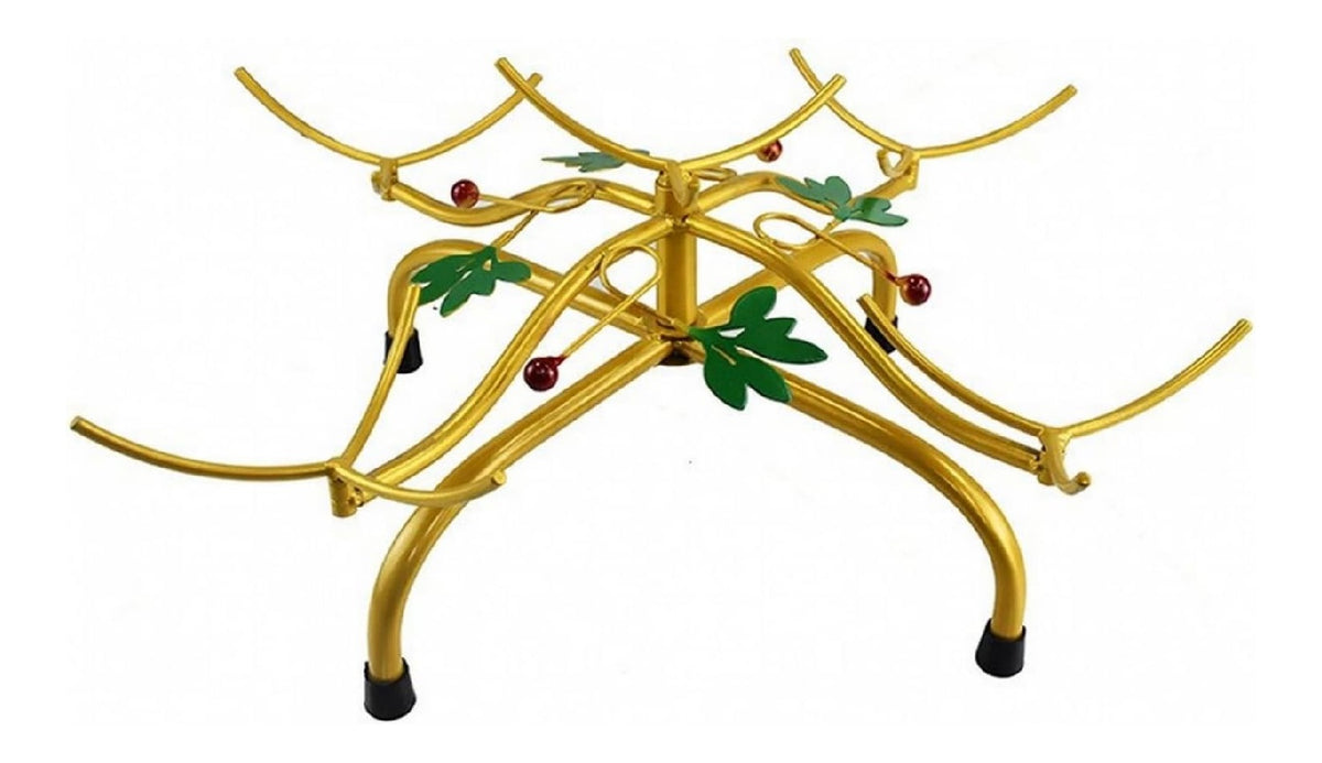 Elegant Etagere mit Blatterdekor Drehbare Etagere, rutschfest, Plattenstander, fur Buffet, Catering, Gold