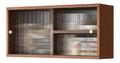 Wandschrank, Glasschiebetur, Wandschrank aus Holz