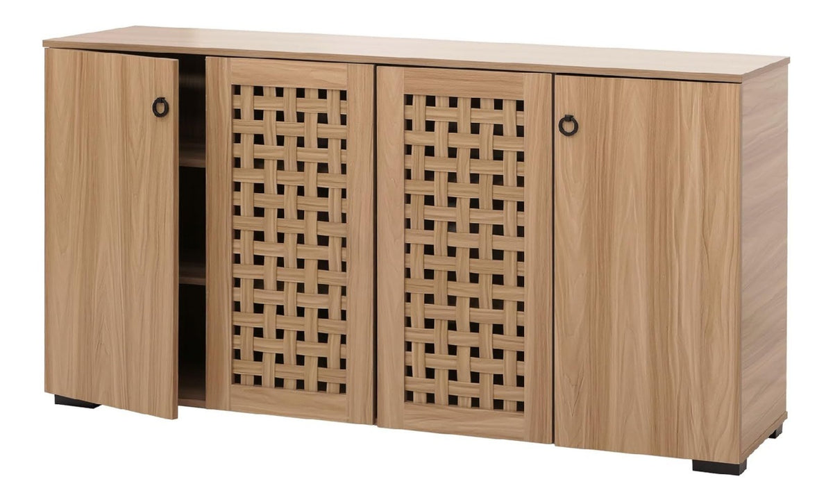 Sideboard HWC-N87 83x159x37cm - braun