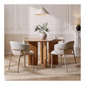 Esszimmerstuhle 4er Set mit Greige Leinnenbezug, gepolsterter Polsterstuhle mit Ruckenlehne, moderner Kuchenstuhle fur Esszimmer Wohnzimmer, Leinnen Greige_Greigeoptik