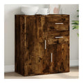 Sideboard Rauchereiche 60x31x70 cm Holzwerkstoff Kommode mit Schubladen fur Wohnzimmer Flur Kuche Stauraum