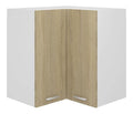 Hommdiy Eckhangeschrank Lyon Sonoma-Eiche 57x57x60 cm Kuchenschrank Holzwerkstoff Kuchenzeile Kuchenmobel Unterschrank Kuchenunterschrank Schrank