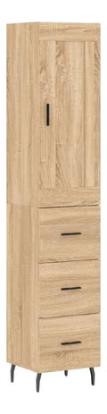 Highboard Sonoma-Eiche 34,5x34x180 cm Holzwerkstoff