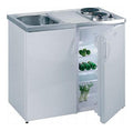 Lullmann Pantrykuche Kuchenzeile Singlekuche Wei 860 x 1000 x 600 mm