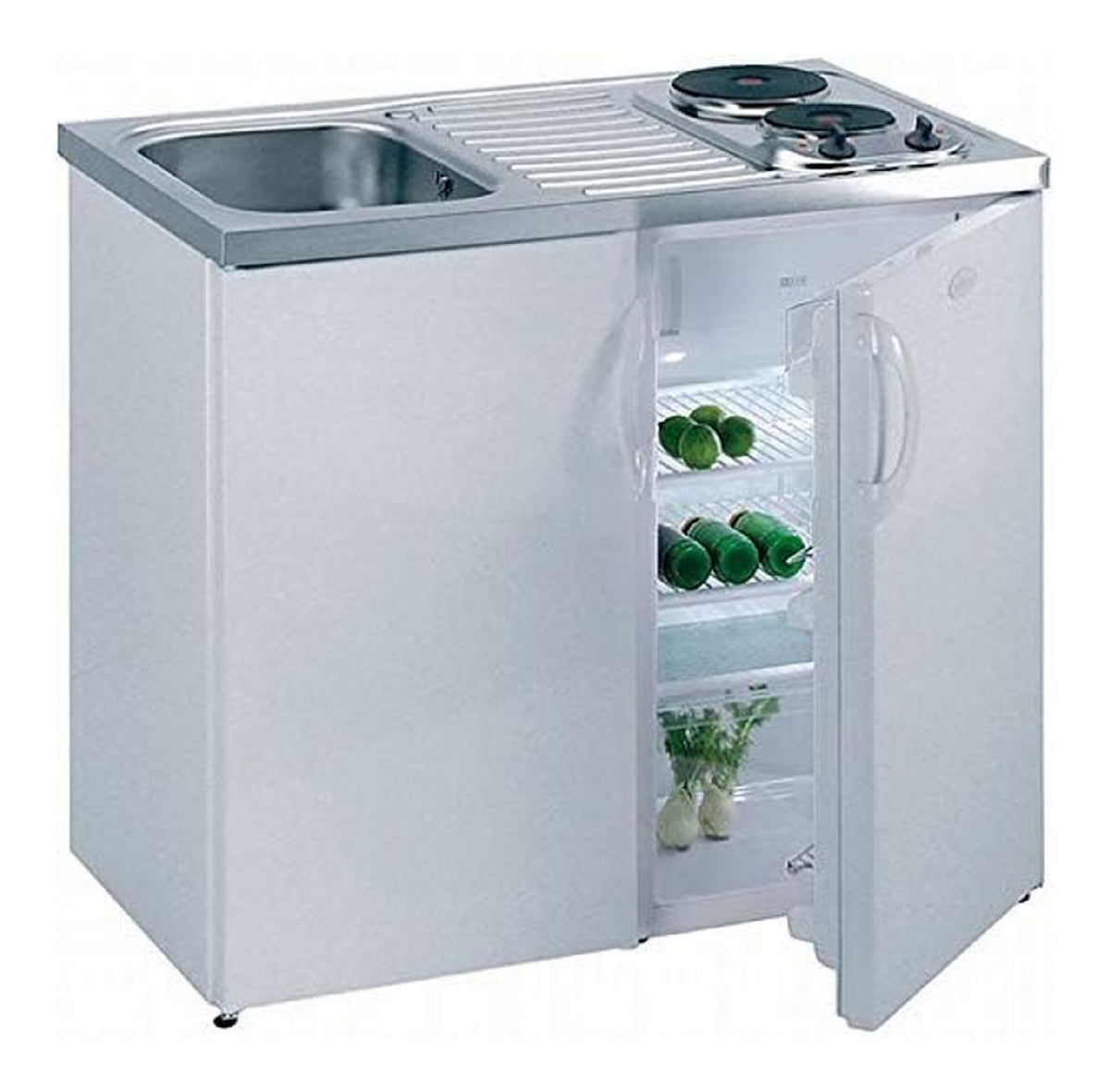 Lullmann Pantrykuche Kuchenzeile Singlekuche Wei 860 x 1000 x 600 mm