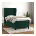 Samt mit verstellbarem Kopfteil Standard Grun 100x200 cm