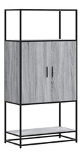 Engineered Wood and Metal Buffet Sideboard, 68x35x139 cm