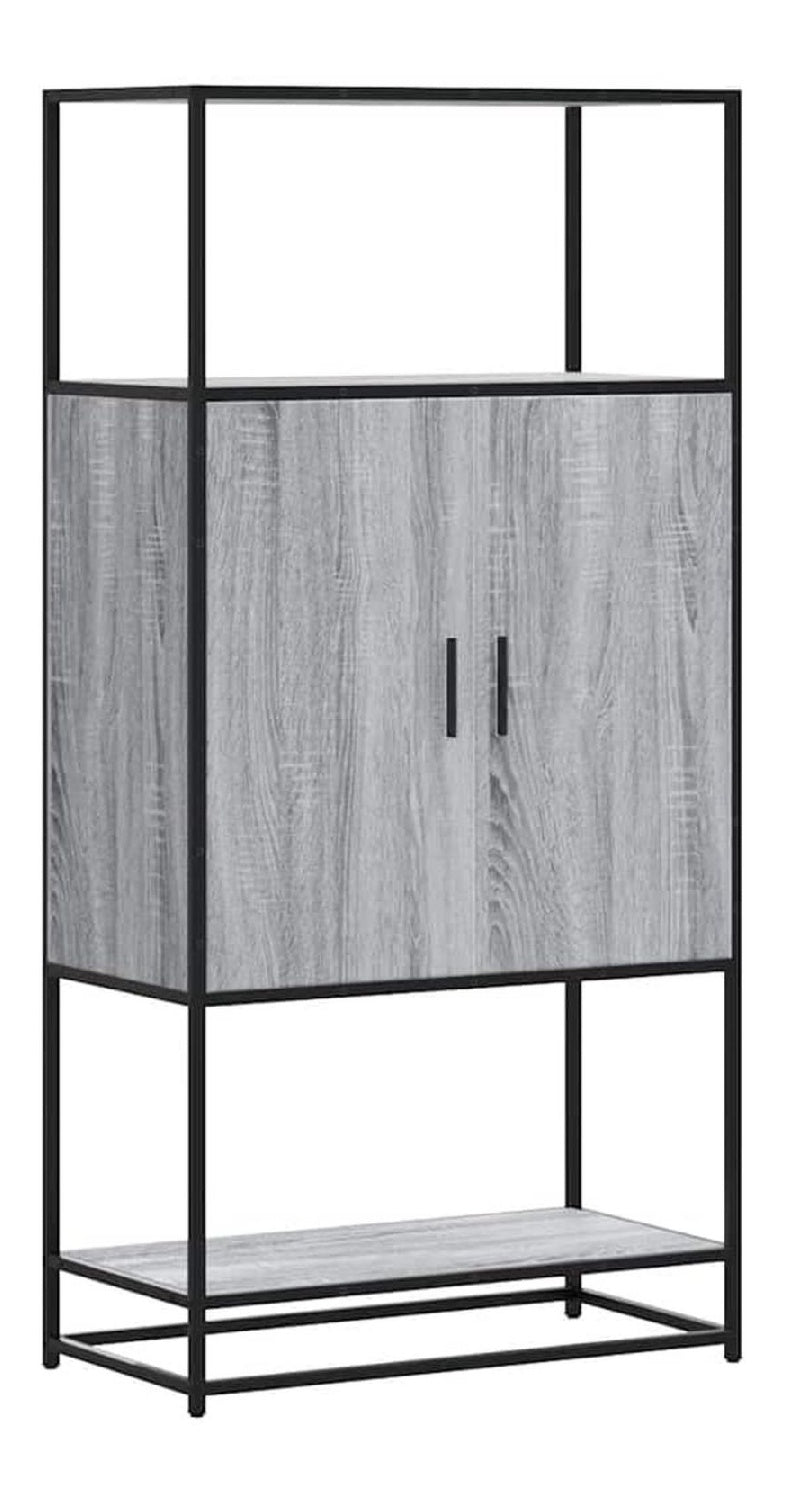Engineered Wood and Metal Buffet Sideboard, 68x35x139 cm