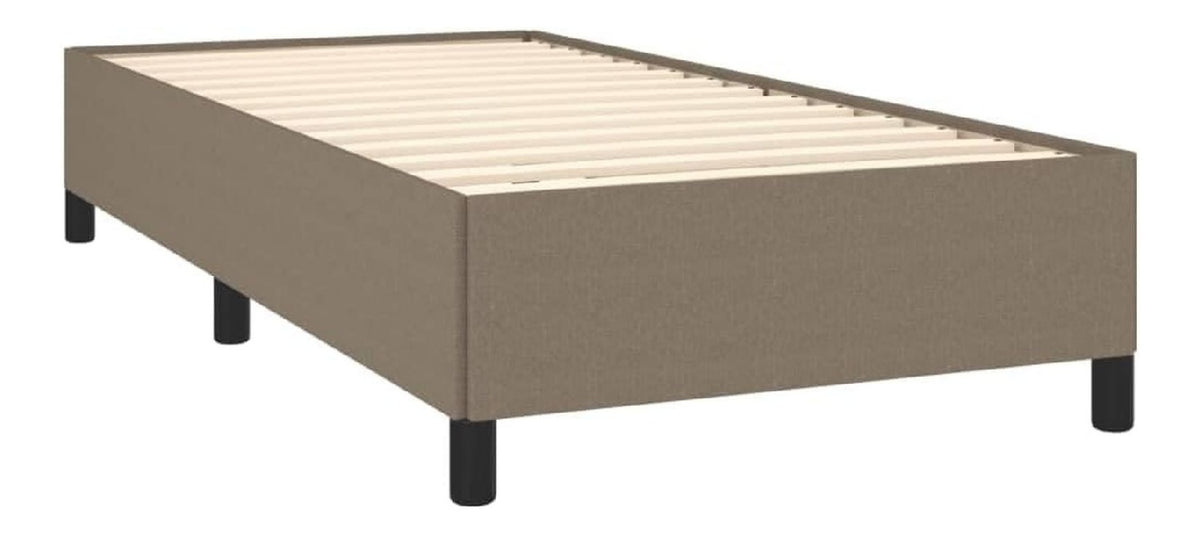 Polsterbett Bett Einzelbett Bettgestell Bettrahmen Stoffbett Lattenrost Schlafzimmerbett Schlafzimmermobel Taupe 90x200cm Stoff