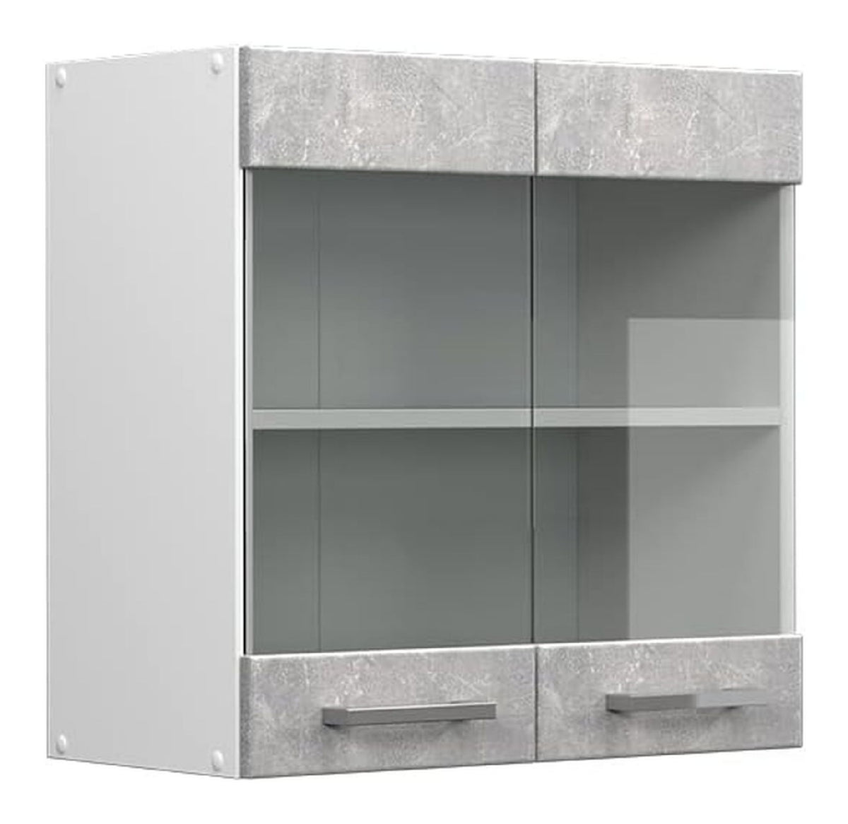 Kuchenglasschrank R-Line, Beton, 60 cm