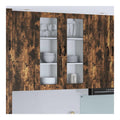 Kuchenwandschrank Geraucherte Eiche 80x31x100cm, Holzwerkstoff, mit Turen, Langlebig, fur Kuchenutensilien, Praktische Aufbewahrung, Innenbereich