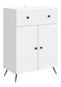 Sideboard mit Schublade Wei 66x34,5x90 cm Anrichte
