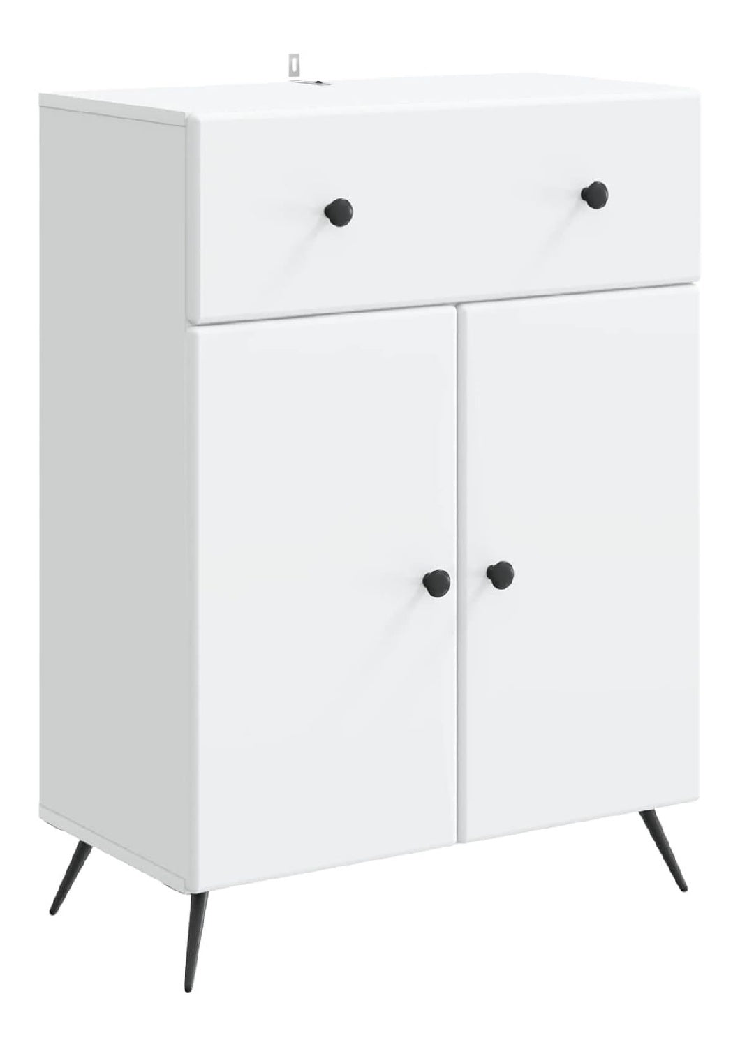 Sideboard mit Schublade Wei 66x34,5x90 cm Anrichte