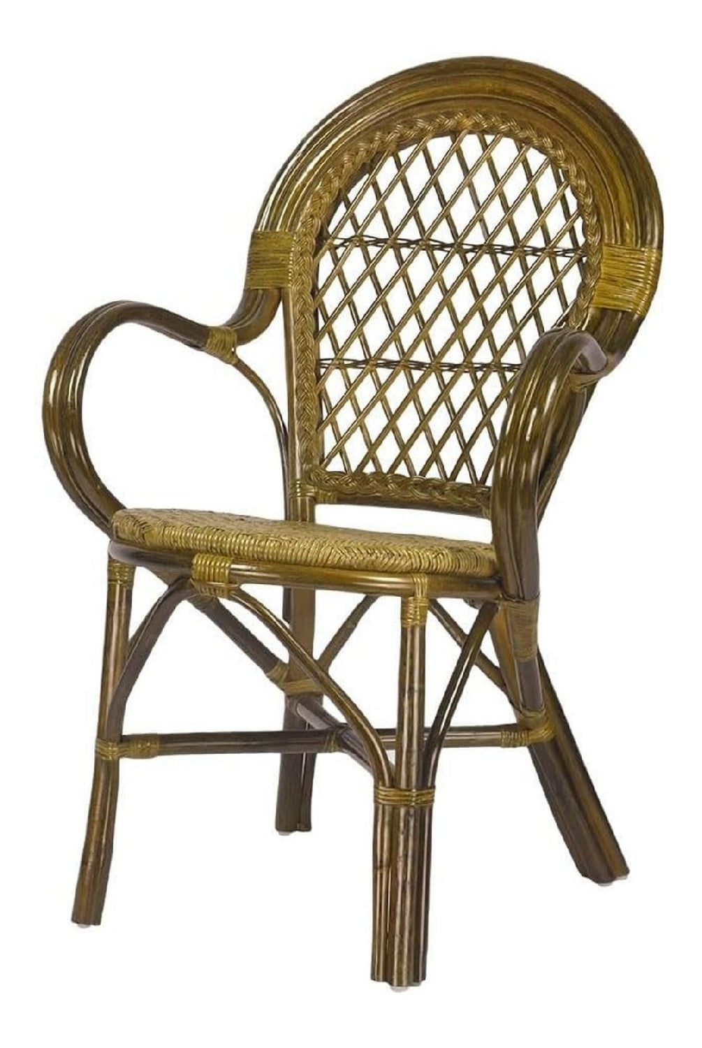 Coral k47 Stuhl Olive Rattan naturlich