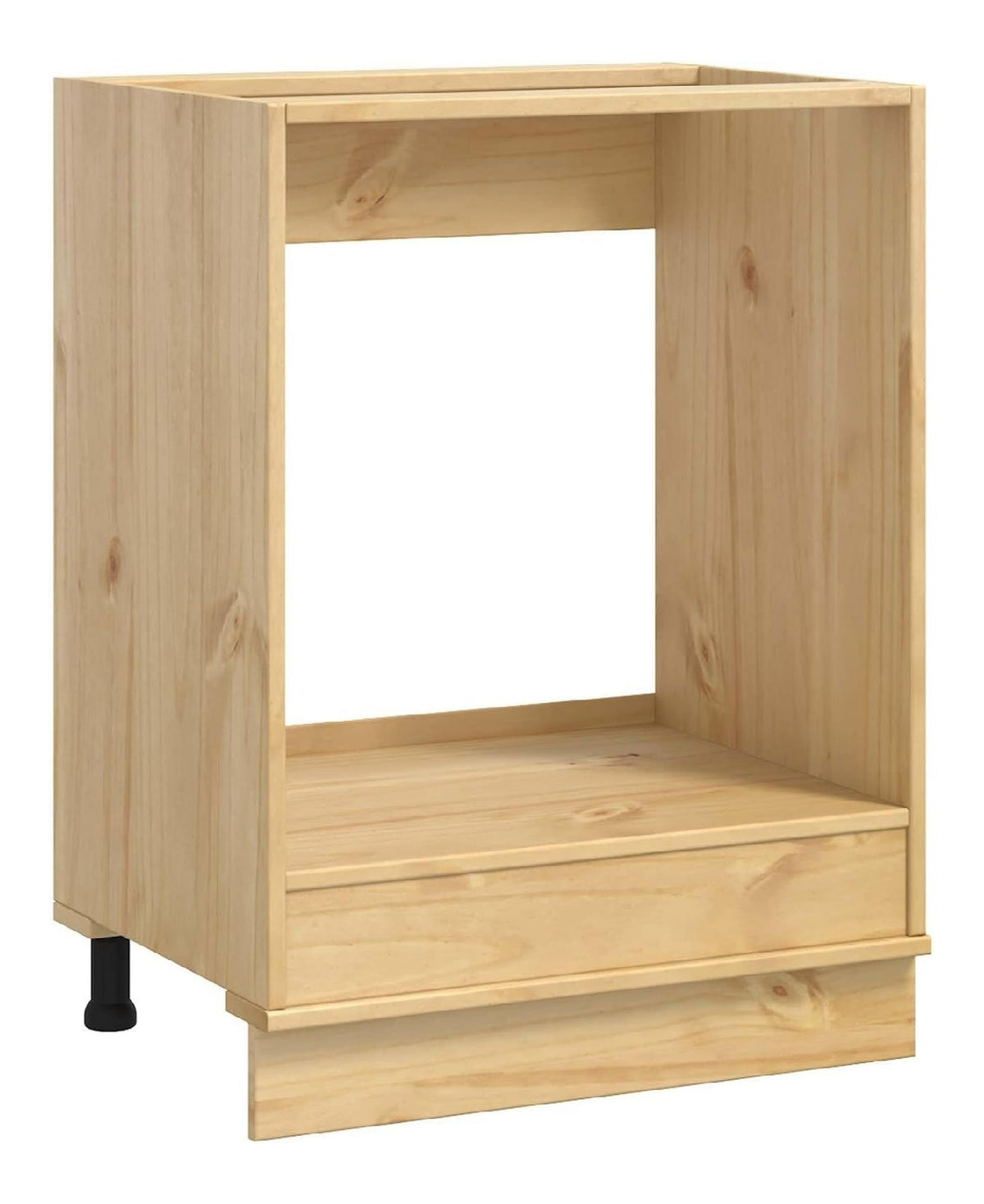 Schrank SKI Honigbraun aus massivem Kiefernholz 60 x 46 x 81 cm moderner Kuchenkommode Kuchenschrank mit reichlich Stauraum Sideboard Kuche Buffetschrank Hochschrank