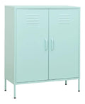 GuyAna Lagerschrank Minzgrun 80x35x101,5 cm LagerschraNke Gartenschrank Lagerschrank Highboard Schrank Stahl