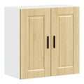 Kuchen-Hangeschrank Porto Sonoma-Eiche Holzwerkstoff mit 60 cm Breite, vielseitiger Beistell- und Mehrzweckschrank fur Stauraum, geeignet fur Kuche, Esszimmer, Flur, Robustes Material