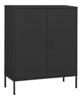 Lagerschrank Anthrazit 80x35x101,5 cm LagerschraNke Gartenschrank Lagerschrank Highboard Schrank Stahl - 336168