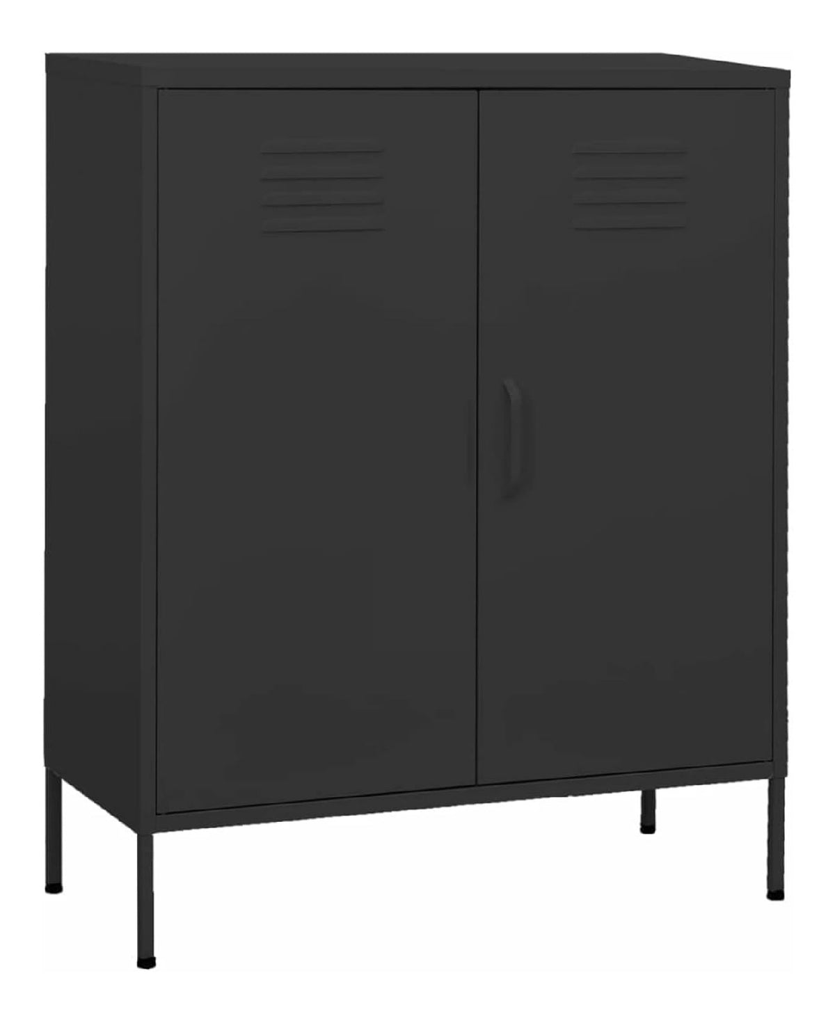 Lagerschrank Anthrazit 80x35x101,5 cm LagerschraNke Gartenschrank Lagerschrank Highboard Schrank Stahl - 336168