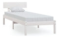 Massivholzbett Bettgestell Bett Holzbett Einzelbett Bettrahmen Schlafzimmerbett Schlafzimmermobel Wei Kiefer 75x190cm UK Small Single