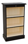 Landhausstil Bucherschrank Schwarz/Creme 58 x 32 x H. 98 cm - Landhausstil Buromobel