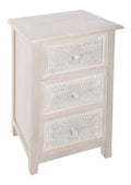 CREATEUR D'INTERIEUR Kommode Hina wei 3 Schubladen - Wohnatmosphera