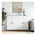 Wandschranke 2 Stuck Wei Holzwerkstoff Wandmontage Kommode Sideboard Schlafzimmer Wohnzimmer Kuchenmobel