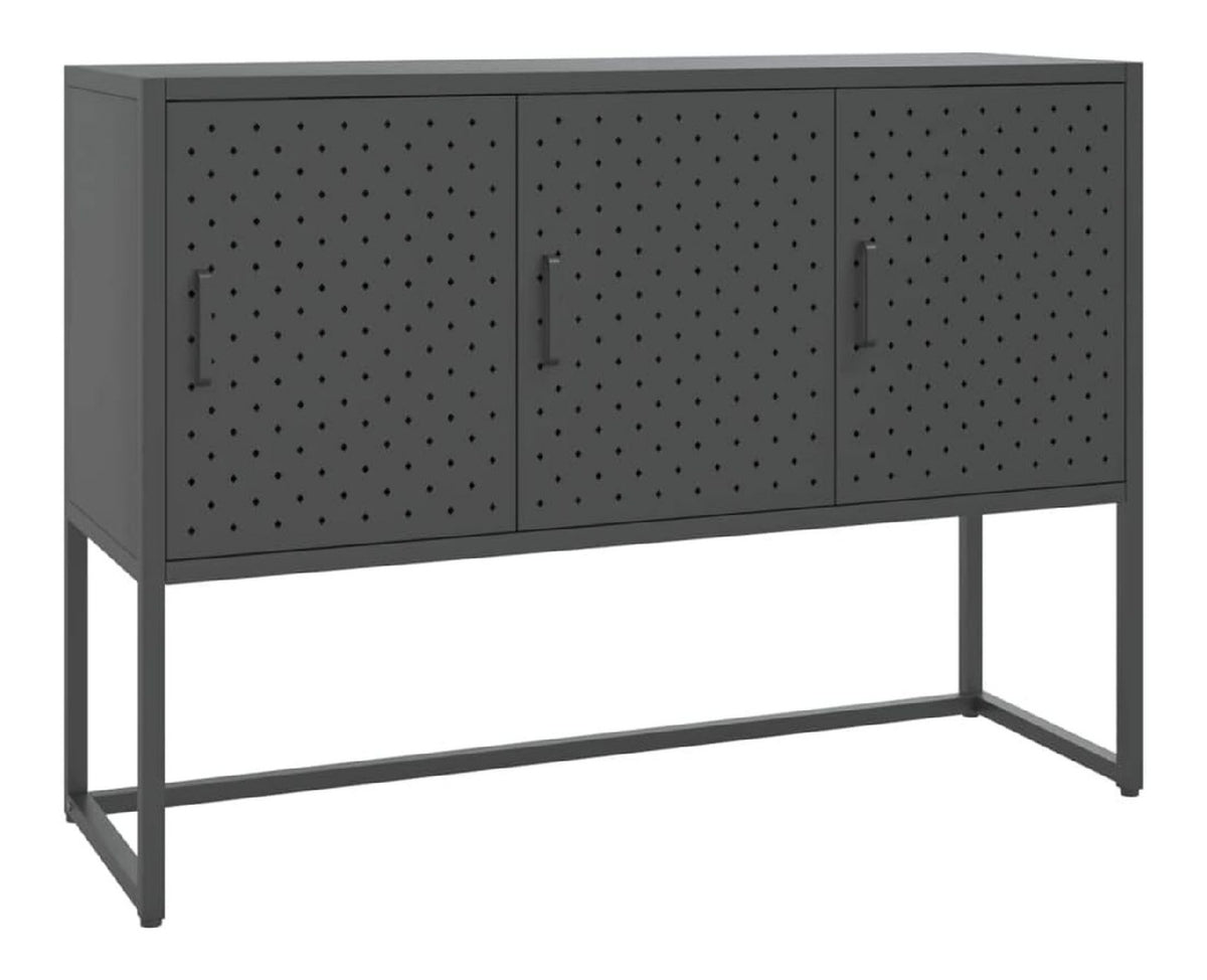 Sideboard Anthrazit 105x35x75 cm Stahl