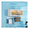 Wandschrank mit Schiebetur, robust und modern, idealer Aufbewahrungsschrank fur Kuche, Garage und Hauswirtschaftsraum, platzsparende Wandmontage(Wit,80cm)