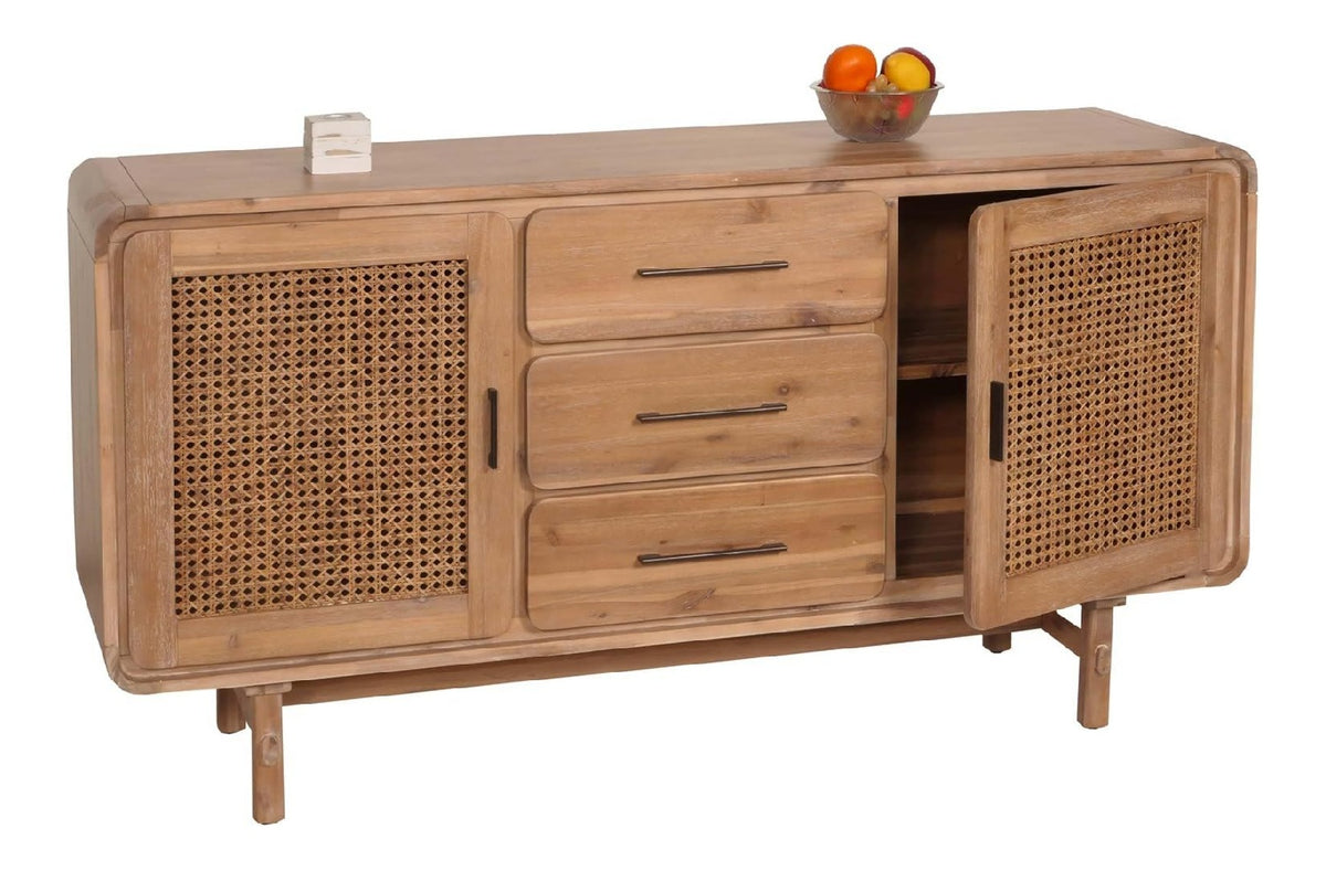 Sideboard HWC-M47 83x160x45cm Rattan