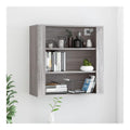 Schranke & Aufbewahrung, Buffets & Sideboards-Home-Wandschrank, Grau, Sonoma, 80 x 33 x 80 cm, Holzwerkstoff