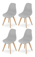 Esszimmerstuhle 4er Set Ergonomisch Grau 4 Stuck