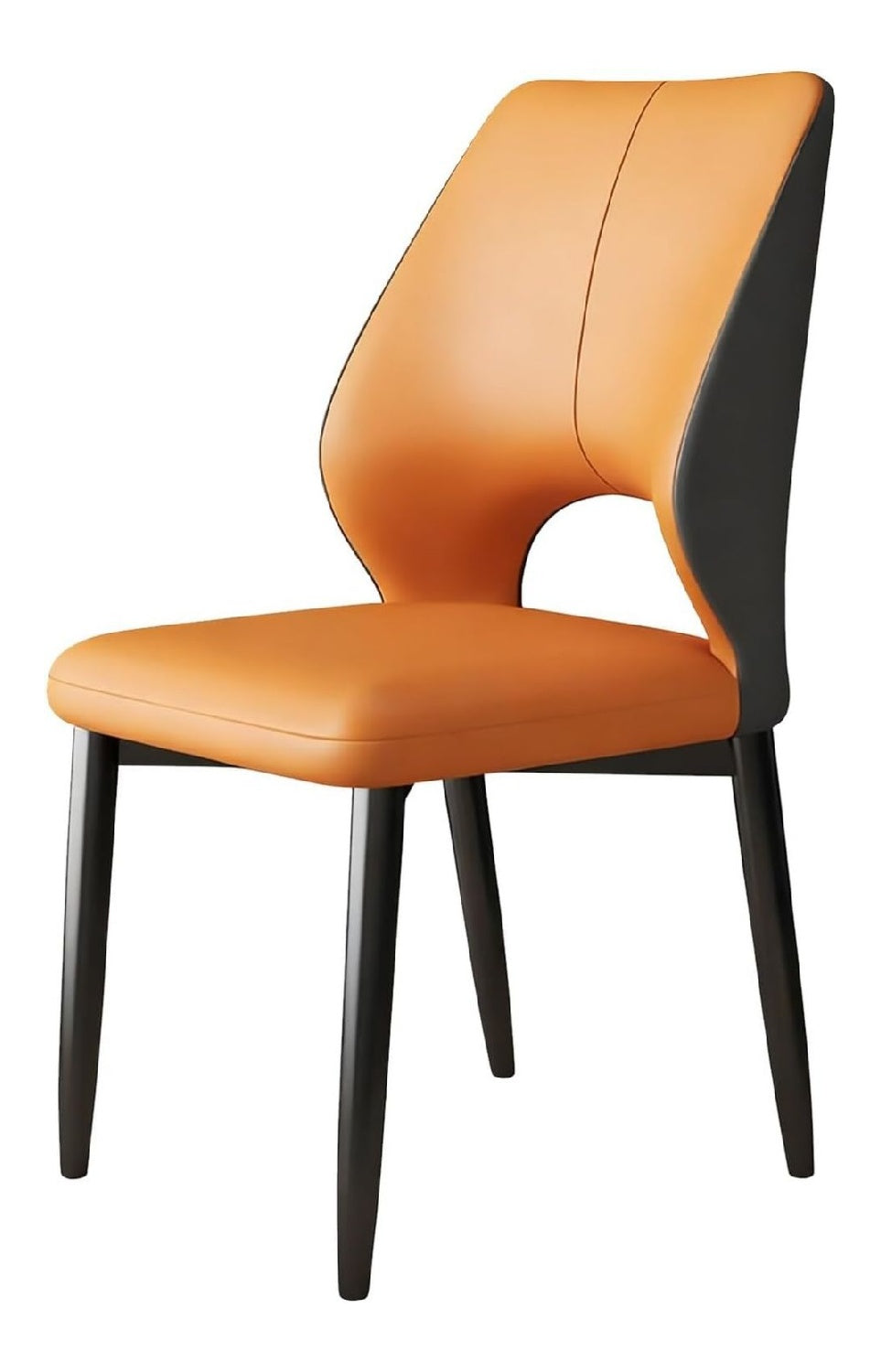 Stilvoller, gepolsterter Esszimmerstuhl mit Beinen aus Karbonstahl, moderne Kuchenmobel, vielseitiger Akzentstuhl fur Wohnzimmer, Schlafzimmer und Restaurant (blau)