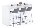 MOBILI FIVER, Evolution Kuchenhalbinsel 180x60, Esche, Wei , Made In Italy