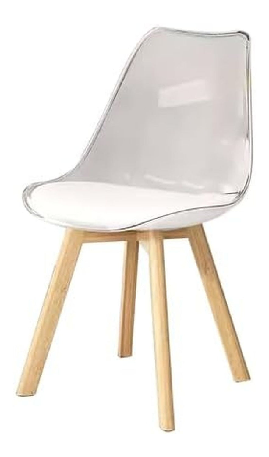 Moderner Esszimmerstuhl aus transparentem Acryl, elegante und stilvolle Kuchenmobel fur Zuhause, Cafe oder Kuche