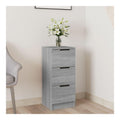 Sideboard aus Hochwertigem Holzwerkstoff Inneneinrichtung Aufbewahrungsschrank Minimalistischen Design Grau Sonoma 30x30x70 cm