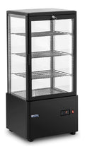 Royal Catering RCCC-78-BT Kuhlvitrine 78 L 4 Ebenen schwarz Kuhltheke Kuchenvitrine Kuchentheke Kalte Theke