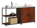 HATTEM Kuchen-Set, 2-teilig, Rost, Stahl, 4 Einlegeboden