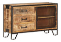 Sideboard 100 x 31 x 60 cm Sideboard Wohnzimmer Flurschrank SchraNkchen MoBel SchraNke Sideboard Raues Mango-Massivholz