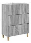 Kommode Vintage 66 x 34,5 x 90 cm aus Ingenieurholz mit Schubladen