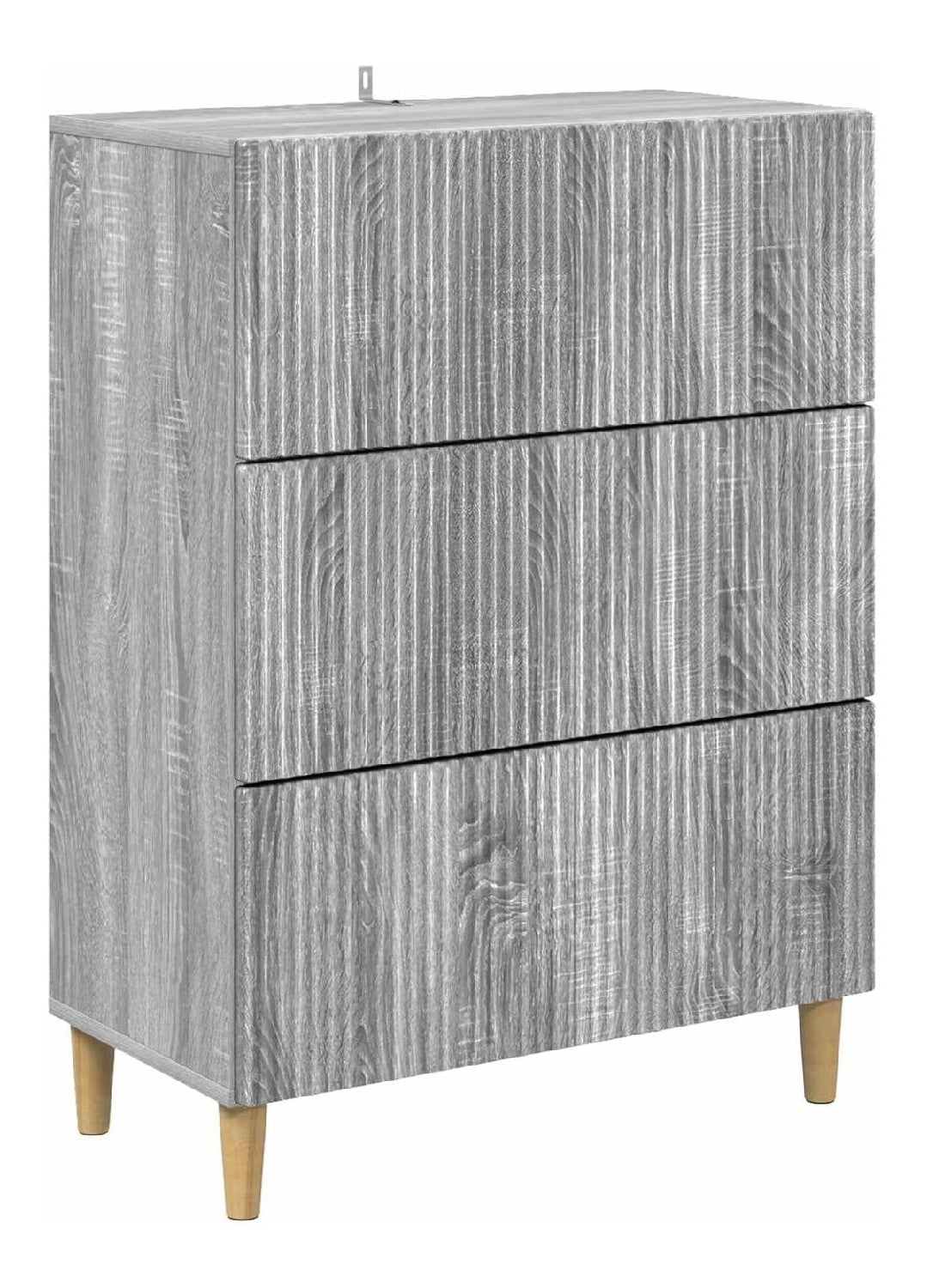 Kommode Vintage 66 x 34,5 x 90 cm aus Ingenieurholz mit Schubladen