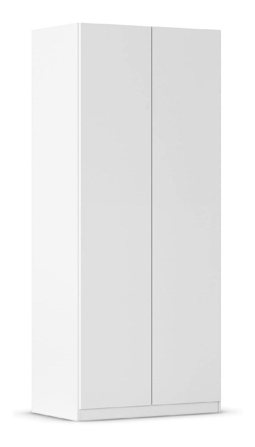 LUNIK, Kleiderschrank, Farbe Wei , Breite 91 cm