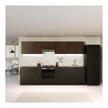 Blumfeldt Kuchenschrank Mit Arbeitsplatte - Geschirrspulerschrank Mit 30 mm MDF, Melaminbeschichtet, Nachhaltig, Schwarz-Walnuss, Einfache Montage, Kuchenunterschrank