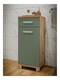 Badkommode Veris in Artisan Eiche/Salbei - 40,2x90,8x34,8cm (BxHxT)