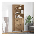 Hochwertiges Sideboard Artisan-Eiche 69,5 x 34 x 180 cm Holzwerkstoff modernes Design viel Stauraum vielseitige Nutzung langlebig