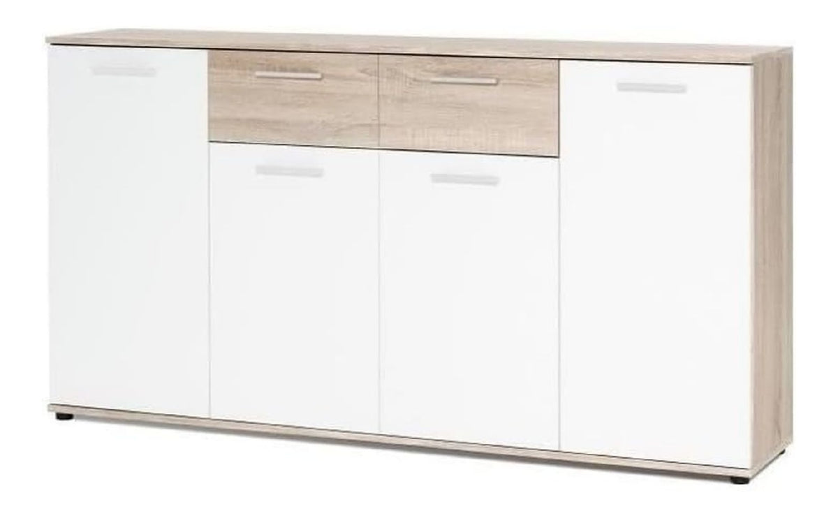 Kommode Jack (3 Farbkombinationen) mit 4 Turen, 2 Schubkasten